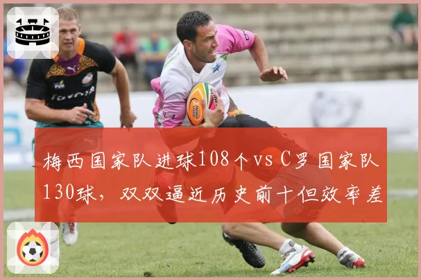 梅西国家队进球108个vs C罗国家队130球，双双逼近历史前十但效率差距明显